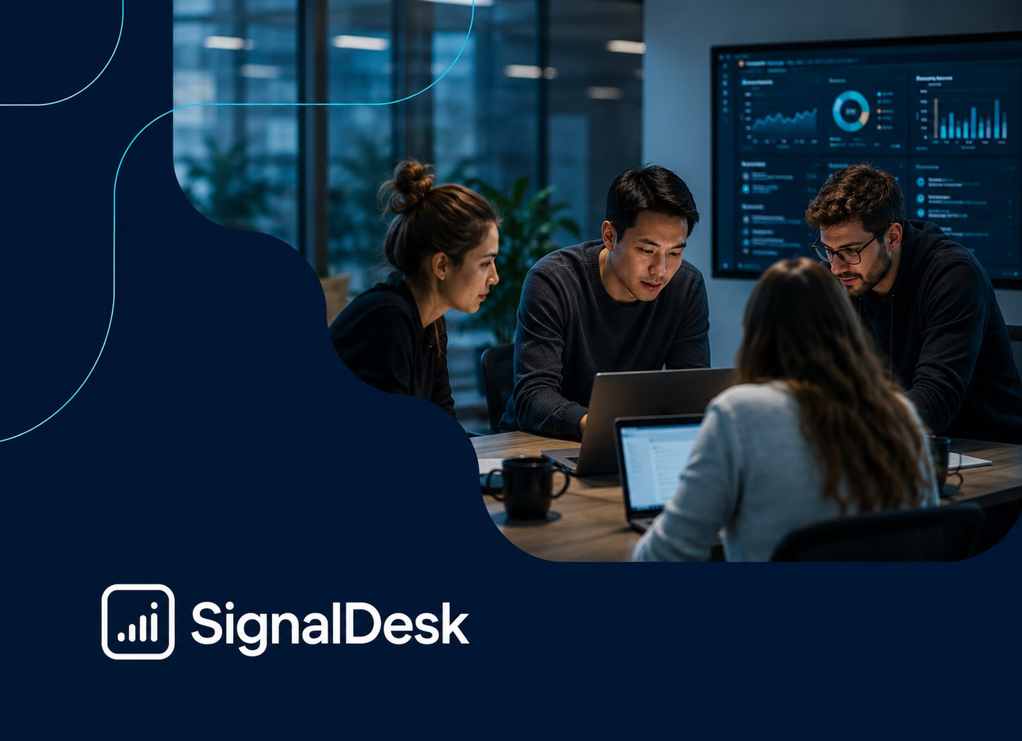 SignalDesk team working with real-time sales intelligence